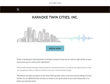 Tablet Screenshot of karaoketwincities.com